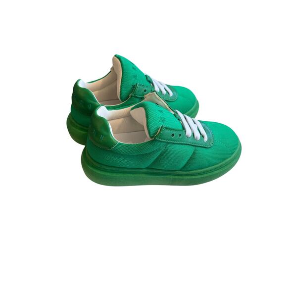 Marni Kids Leather and Cotton Lace Up Sneakers NWT size: 27 Italian Kids - Picture 1 of 7